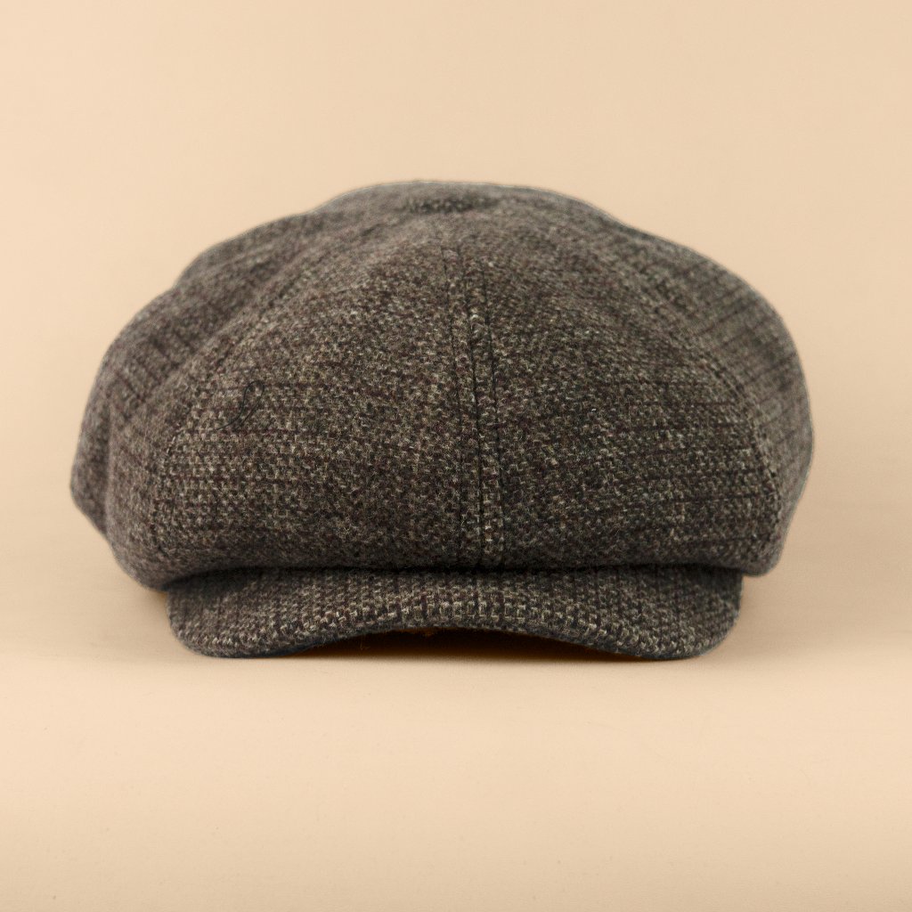 Newsboy Abstract Brown Wool