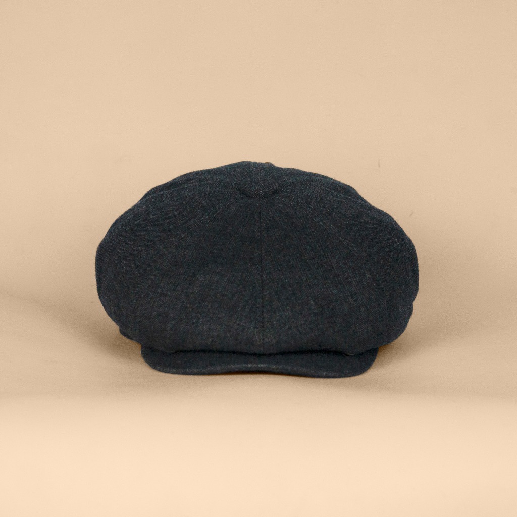 Gatsby Dark Grey Herringbone Wool