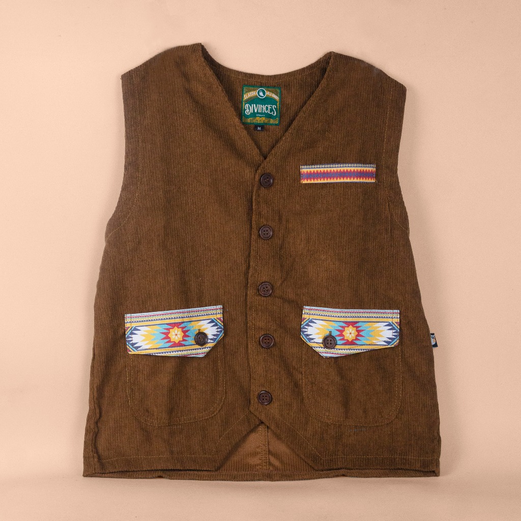 Vest Aztecthic Brown